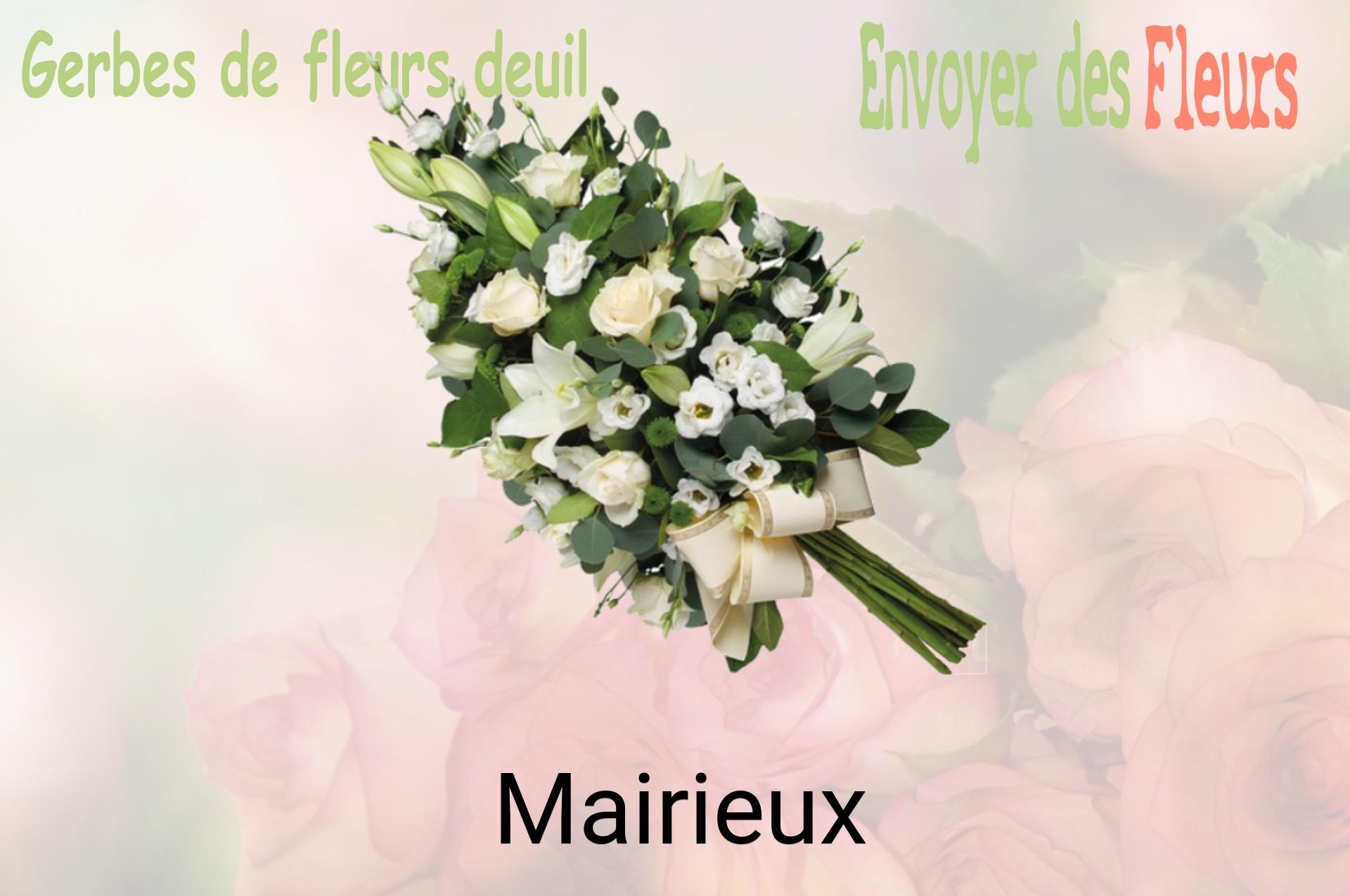 Gerbe de fleurs de deuil livrée à Mairieux
